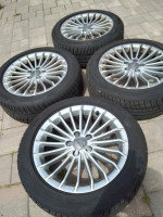 Predám lúčove 4ks 17 "elektróny 5x112 obuté na zimných pneu – fotka 3
